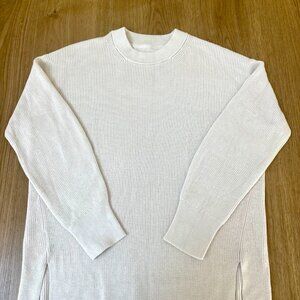 Lululemon Wool-Blend Woven Crewneck Sweater (Cream) Size 10
